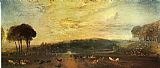 The Lake Petworth sunset fighting bucks by Joseph Mallord William Turner